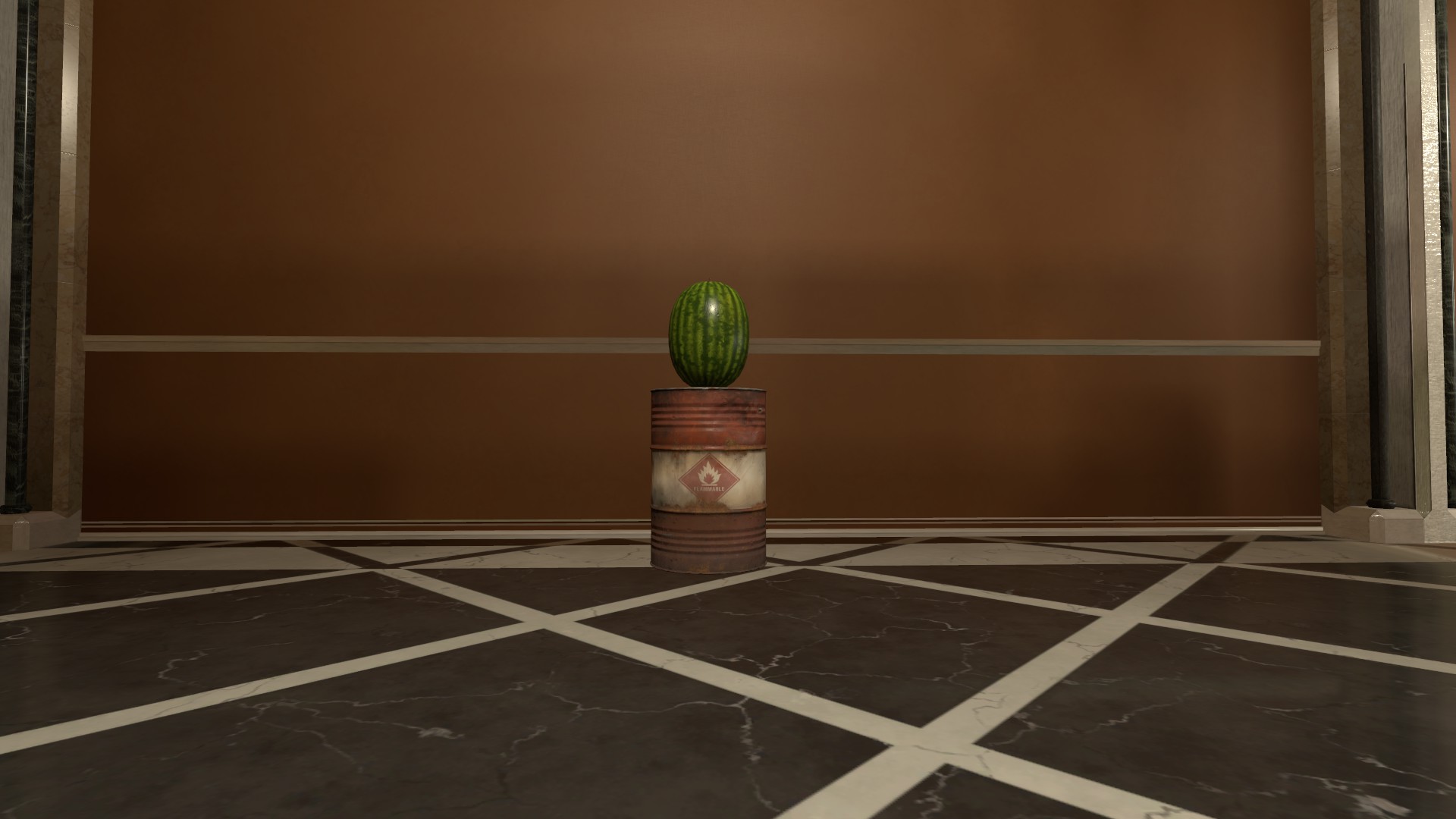 Melon on a Barrel